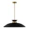 Nuvo Perkins 1-Light Large Pendant Matte Black with Burnished Brass 60/7462 - alternate 4